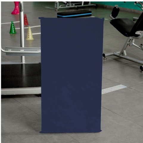 Kit 9 Colchonete Ginastica Academia Creche Yoga Fitness 95X59X3 Courino Azul - D A DECOR