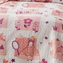 Ver imagem 3 de Kit Cobre Leito Colcha Bouti Solteiro Infantil 2 Peças - Princess - 100% Poliéster