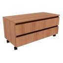 Ver imagem 3 de Conjunto de Banheiro Balcão com Rodizios Bn3603 sem Cuba 80cm e Armário com Espelho Bn3614 Amendoa