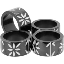 HOME&CO CHINUE ANEL GUARDANAPO 3x5x5cm OSSO PRETO 4PÇ - 1