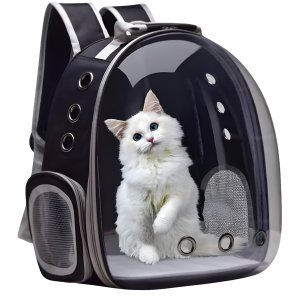 Mochila Pet Visao Panoramica Astronauta Gato Cachorro Bolso Ventilado Alça Regulavel Passeio Caminha