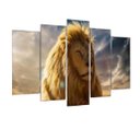 Ver imagem 1 de Quadro Decorativo Mosaico 5 Peças Mod217