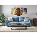 Ver imagem 2 de Quadro Decorativo Mosaico 5 Peças Mod217