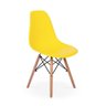 Mesa Inês 100cm Preta + 4 Cadeiras Eames Eiffel - Amarela - 2