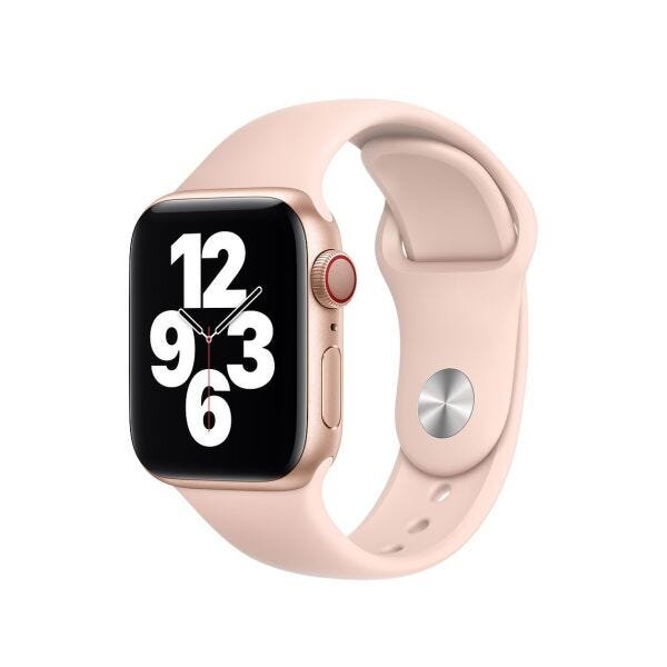 Pulseira Silicone Applewatch:Pink Sand/42/44mm S/M - 1