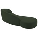 Ver imagem 1 de Divã Recamier Orgânico França 180cm Lado Esquerdo Linho - Amarena Moveis Cor Verde