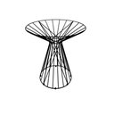 Ver imagem 2 de Base de Mesa Florença Redonda D45 Raiada Metal Preto