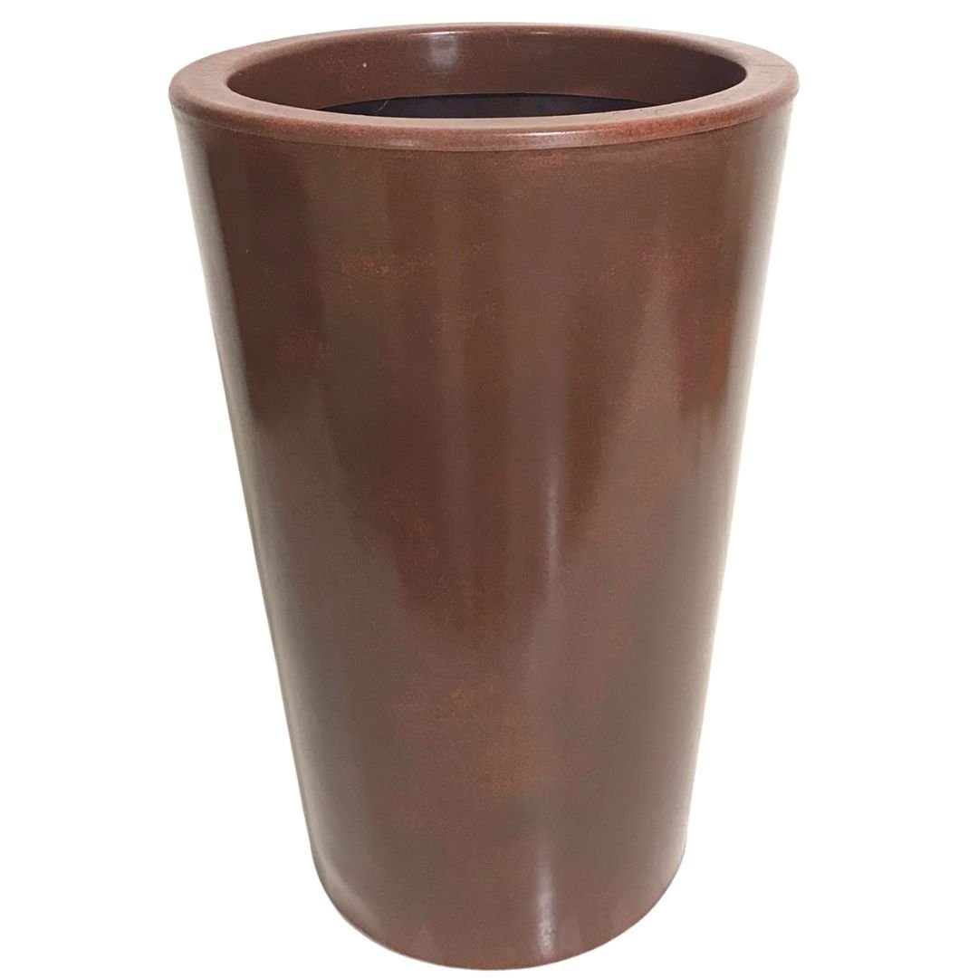 Vaso Redondo de Polietileno para Plantas 59x40cm Marrom - 2