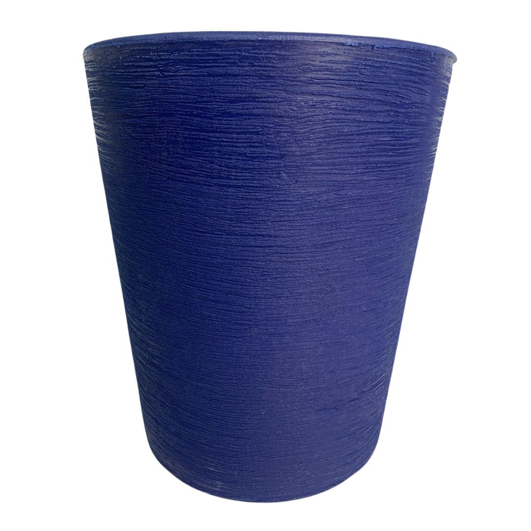 Vaso Plantas Decorativo Redondo Polietileno 38x33cm Azul - 3