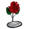 Saboneteira de parede decoração rústica de flor porta sabonetes de ferro com pintura que nao enferru - 4