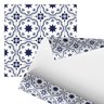 Papel de Parede Adesivo Arabesco Azulejo Retro Azul 2,80m - 1