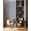 Ver imagem 2 de Papel de Parede Adesivo Arabesco Azulejo Retro Azul 2,80m