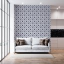 Ver imagem 4 de Papel de Parede Adesivo Arabesco Azulejo Retro Azul 2,80m