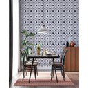 Ver imagem 3 de Papel de Parede Adesivo Arabesco Azulejo Retro Azul 2,80m