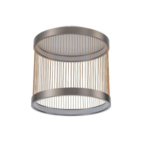 Plafon Nordecor Beys 2938 Led Bivolt Cinza / Dourado