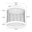 Ver imagem 3 de Plafon Nordecor Beys 2938 Led Bivolt Cinza / Dourado