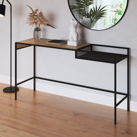 Balcão Aparador York 140cm Estilo Industrial 27903 Artesano - Vermont/preto