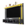 Painel para TV 48 Polegadas Nice - Cimento/Amarelo - 1