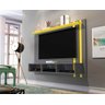 Painel para TV 48 Polegadas Nice - Cimento/Amarelo - 2