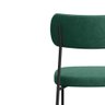 Cadeira Decorativa Estofada Sala de Jantar Mila Veludo Verde - Fdecor - 2