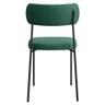 Cadeira Decorativa Estofada Sala de Jantar Mila Veludo Verde - Fdecor - 3