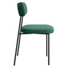 Cadeira Decorativa Estofada Sala de Jantar Mila Veludo Verde - Fdecor - 7
