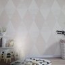 Papel de Parede Infantil Coleção Yoyo Cinza Triangular - 3