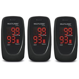 Oximetro de Dedo Medidor de Pulso ANVISA OXYGEN CHECK 3 Uni Multilaser - 1