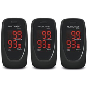 Oximetro de Dedo Medidor de Pulso ANVISA OXYGEN CHECK 3 Uni Multilaser