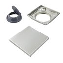 Ver imagem 2 de Ralo Linear Quadrado 10x10 Inox Oculto Invisível Antiodor