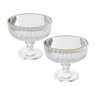 Kit 2 Taças Vidro Sobremesa C/fio Ouro Lines 320ml - Wolff - 1