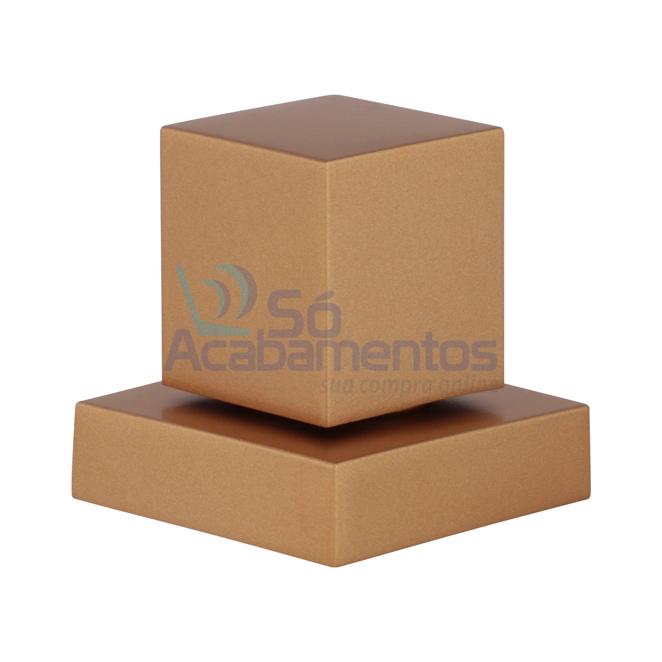 Acabamento Quadrado Rose Metal P/ Registro Pressão Gaveta Deca - 2