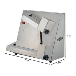 Cilindro Modelador e Abridor para Massa de Pizza 52cm Bivolt Malta - 3