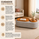 Ver mais imagens de Puff Multifuncional 3 em 1 Orgânico Madrid