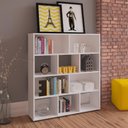 Ver imagem 1 de Estante Livreiro 10 Nichos 109x91 Cm Branco Arly Branco