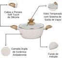 Ver imagem 4 de Conjunto de Panelas 3pç Cerâmica Bege Indução Mundiart