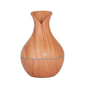 UMIDIFICADOR de AR Portátil ULTRASSONICO VASO MARRON/MADEIRA