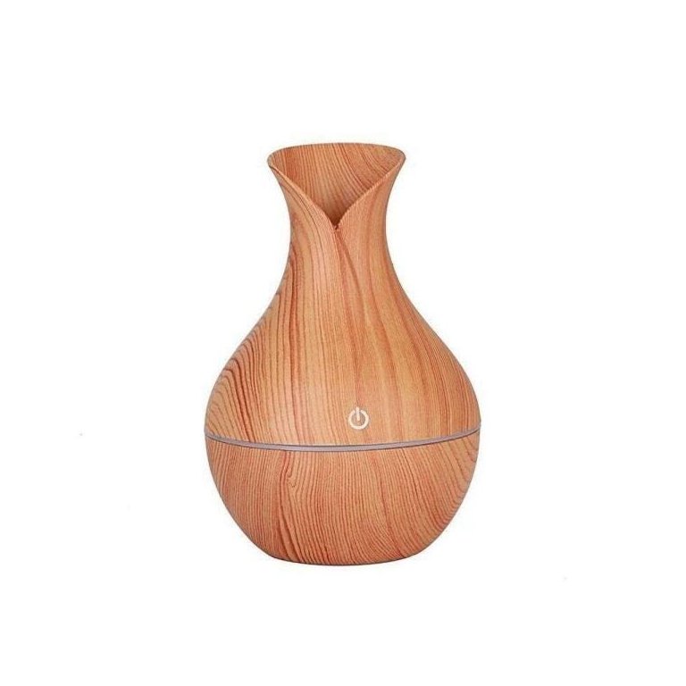 UMIDIFICADOR de AR Portátil ULTRASSONICO VASO MARRON/MADEIRA