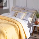 Ver imagem 1 de Edredom Queen Soft 5 Peças Coberdrom Hipercal 400 Fios:amarelo