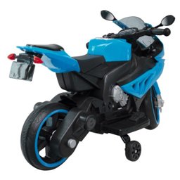 Mini Moto Eletrica Infantil 6V Azul com Som e Luz Bw127Az Importway - 2