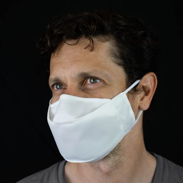Kit 6 Máscaras De Proteção 3D Antiviral DelfimProtect® Branca - 2