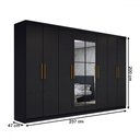 Ver imagem 4 de Guarda-roupa Casal Odisseia 8 Portas 4 Gavetas com Espelho - Panorama Móveis