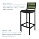 Ver imagem 6 de Conjunto Bistrô Mesa Redonda 2 Banquetas Madeira Maciça Pinus Porta-Gelo Coliseu Verde/Preto