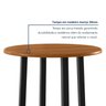 Conjunto Mesa Bistrô Tampo Madeira Maciça Coliseu com 2 Banquetas Barcelona - 14