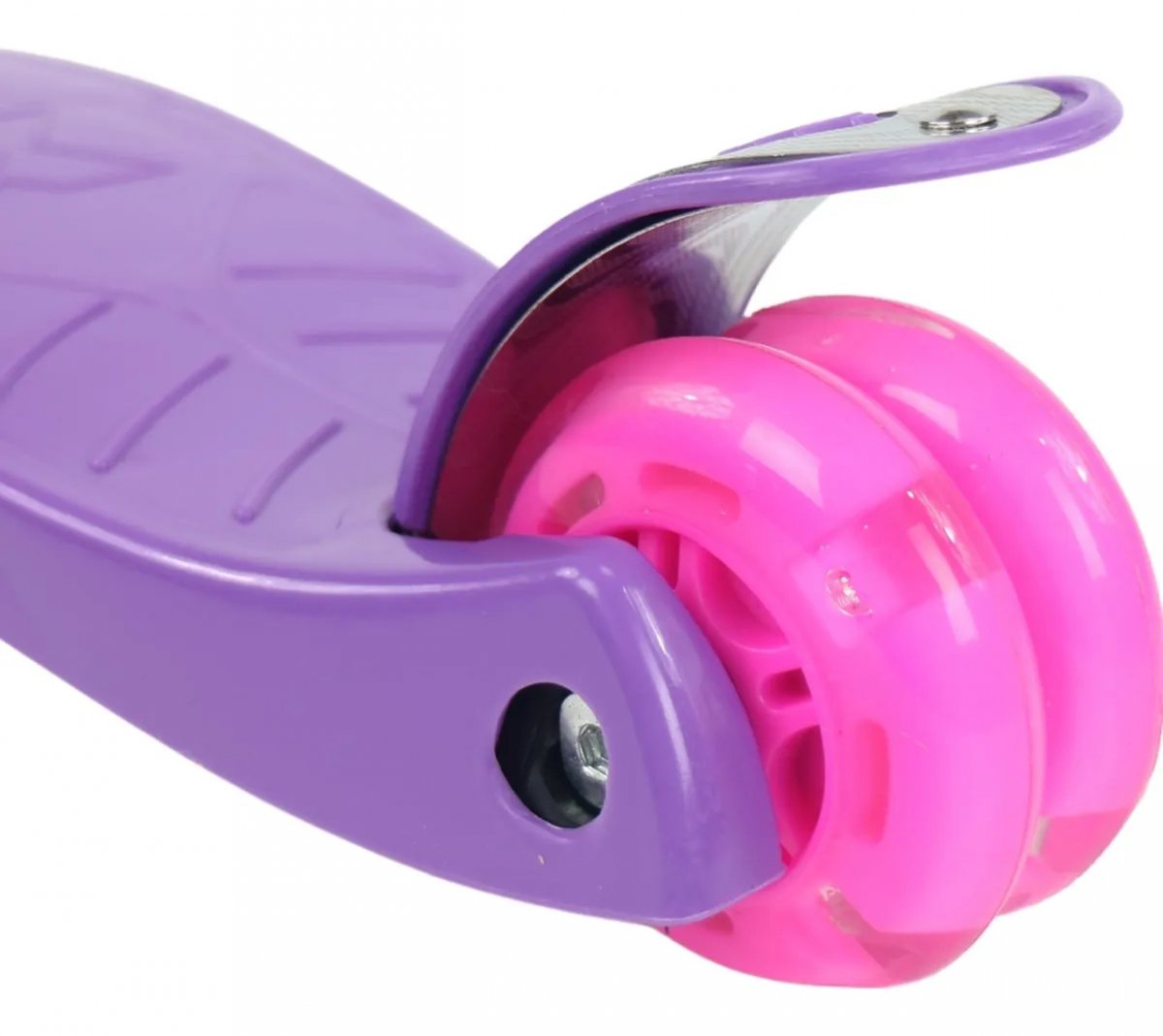 Patinete Infantil Roxo 3 Rodas Luzes Led - DmToys 5666 - 6