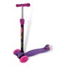 Patinete Infantil Roxo 3 Rodas Luzes Led - DmToys 5666 - 1