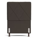 Ver imagem 2 de Cabeceira Cama Box Solteiro Mel 90cm com Frame Suede Marrom - Abmaza