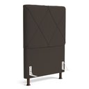 Ver imagem 1 de Cabeceira Cama Box Solteiro Mel 90cm com Frame Suede Marrom - Abmaza