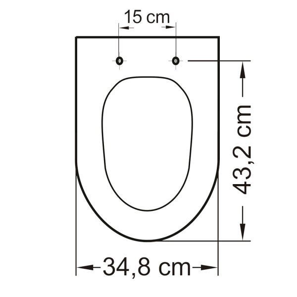 Assento Sanitário Polipropileno para Louças Misti Soft Close Tupan - 2