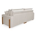 Ver imagem 3 de Sofá Retrátil Reclinável Davi Original com Molas Ensacadas Tecido Linho Cru 2,30m